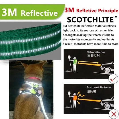 Reflective Adjustable Dog Harness – Breathable Vest for All Sizes