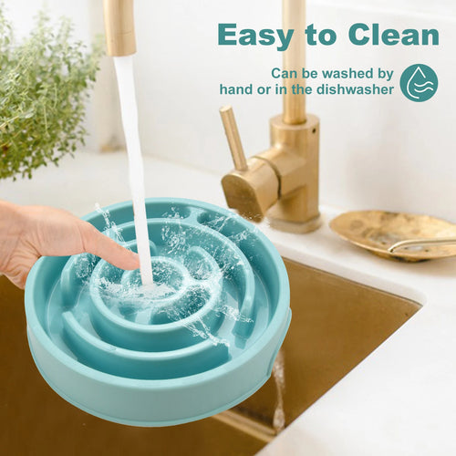 Maze Design Slow Feeder Dog Bowl – Anti-Gulping Feeding Dish