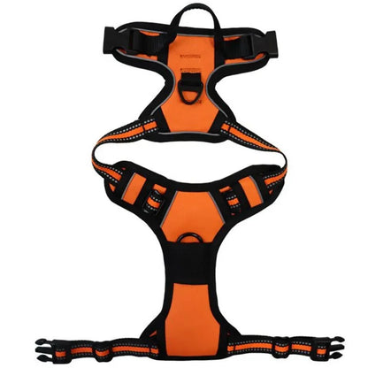 Reflective Adjustable Dog Harness – Breathable Vest for All Sizes