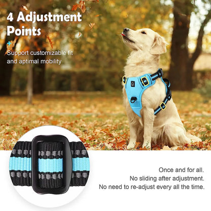 Adjustable No-Pull Dog Vest Harness with Padded, Easy Control Handle