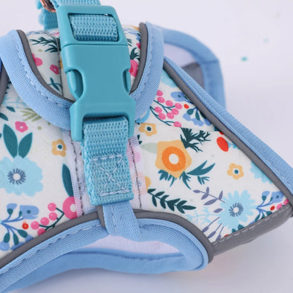 Soft Puppy Harness, Leash & Collar Set – Adjustable Pet Vest Set