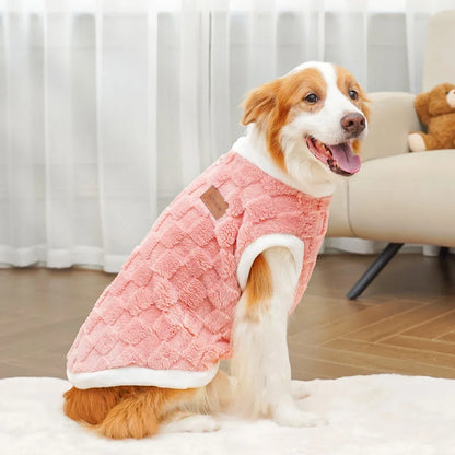 Flannel Dog Sweater – Warm Winter Pullover for Small to Large Dogs