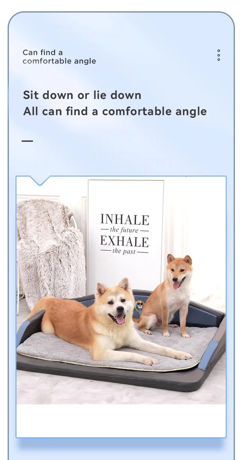 orthopedic dog bed for large dogs, washable foam sofa bed, waterproof