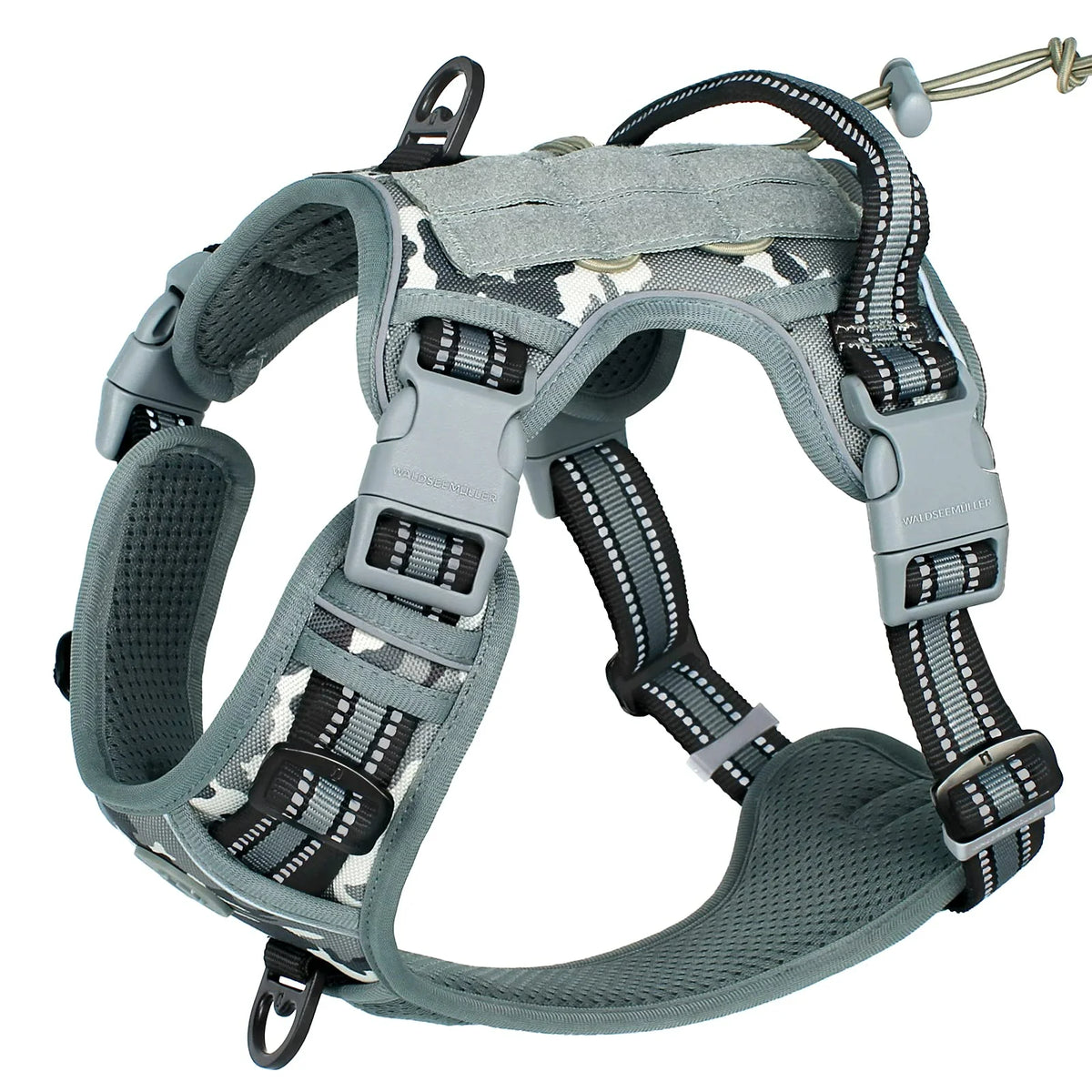adjustable tactical molle dog vest harness for medium, large dogs