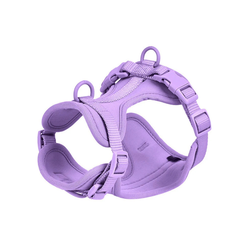 breathable dog harness and leed set, adjustable vest for daily walks