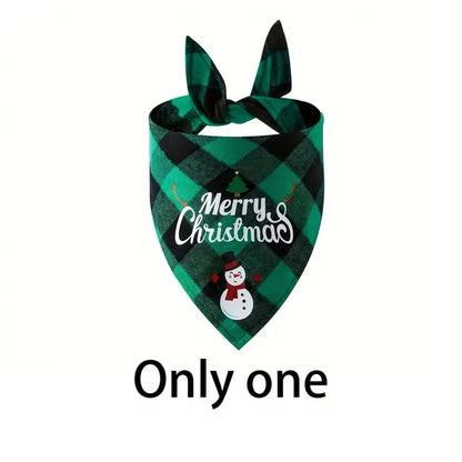 Christmas Dog Bandana Scarf Adjustable for Small and Large Dogs