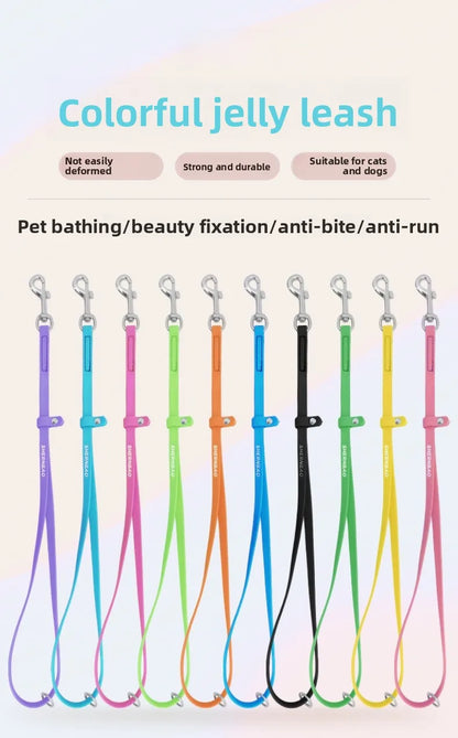 Silicone Grooming Hanging Rope – Non-Stretch Pet Bathing Restraint