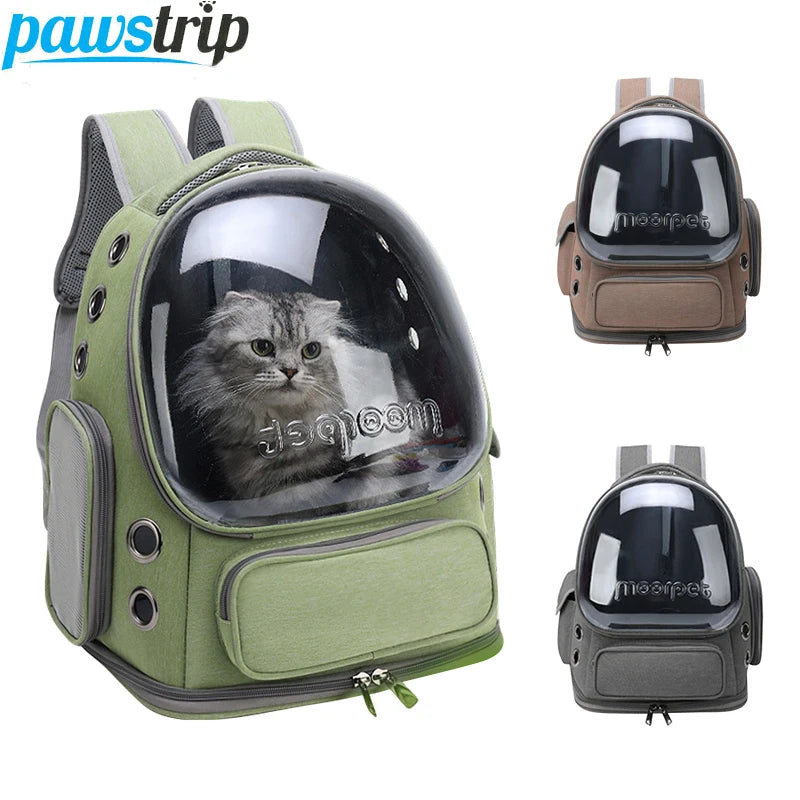 transparent breathable cat carrier backpack for outdoor travel