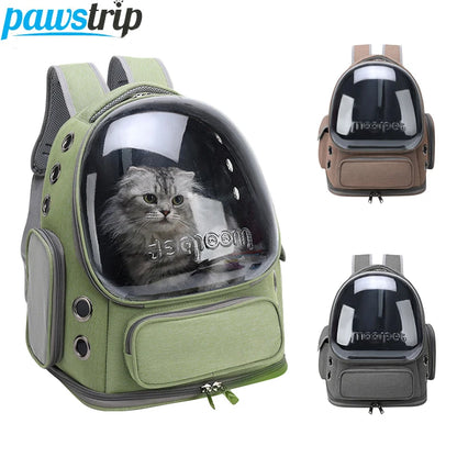 Transparent Breathable Cat Carrier Backpack for Outdoor Travel