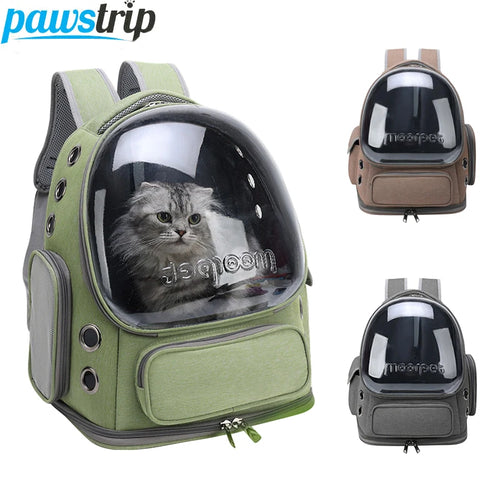 Transparent Breathable Cat Carrier Backpack for Outdoor Travel