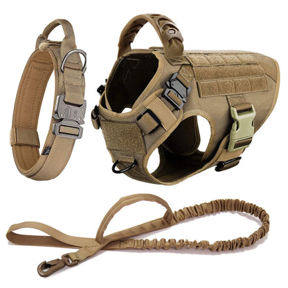 Tactical Dog Harness with MOLLE System – Heavy-Duty Large Dog Vest