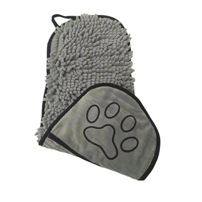Absorbent Chenille Pet Bath Towel – Soft Quick-Dry Dog & Cat Towel