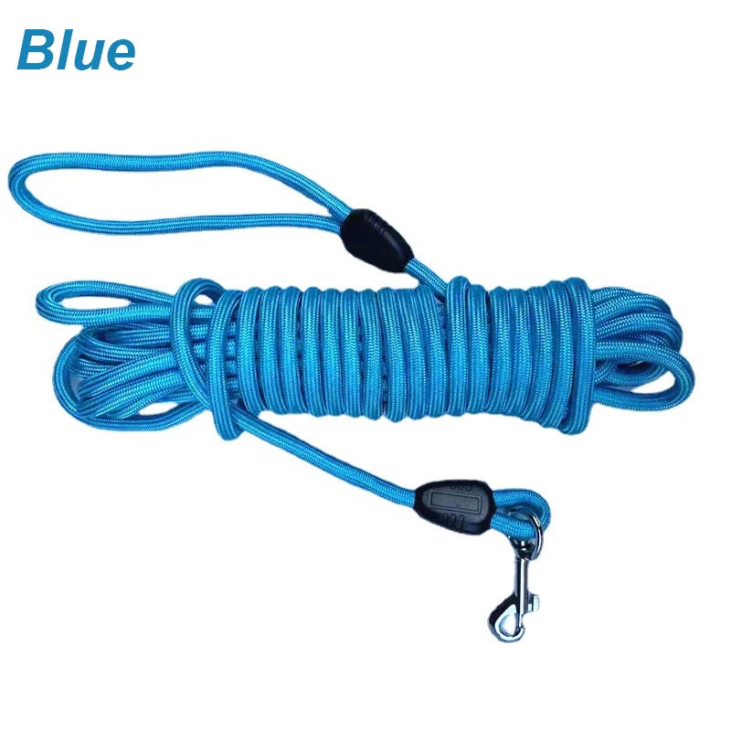 5m ~ 15m heavy duty nylon long line training leash for medium & large dogs