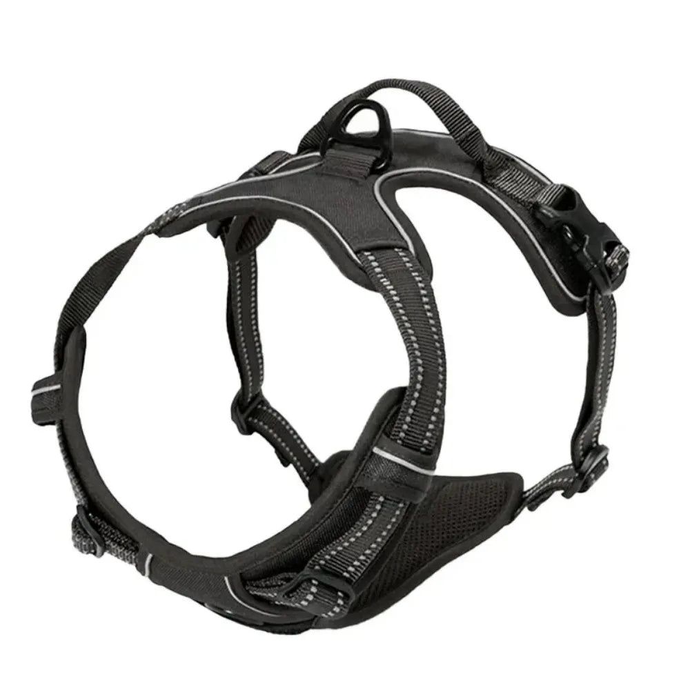 reflective adjustable dog harness – breathable vest for all sizes