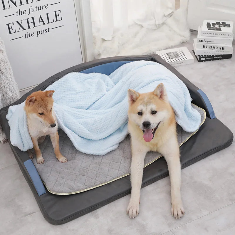 orthopedic dog bed for large dogs, washable foam sofa bed, waterproof