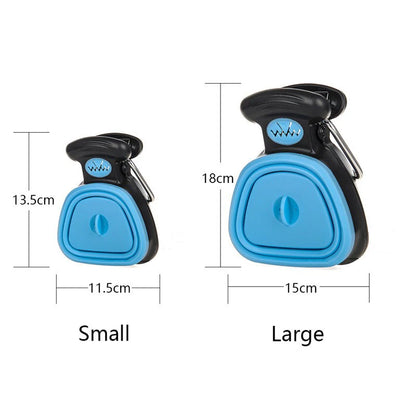 Foldable Dog Poop Scooper with Waste Bags for Easy Cleanup