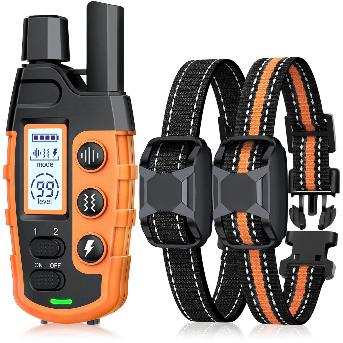 3300ft waterproof remote dog training collar with vibration and sound modes