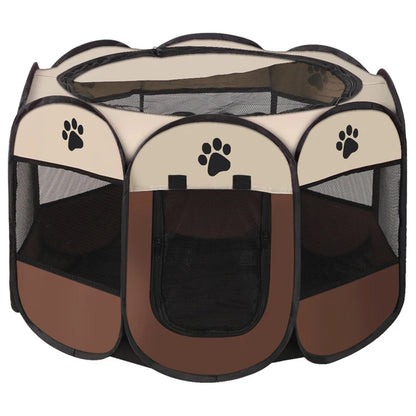 Foldable Pet Tent Playpen - Octagonal Outdoor Fence for Dogs & Cats