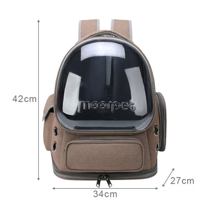 Transparent Breathable Cat Carrier Backpack for Outdoor Travel