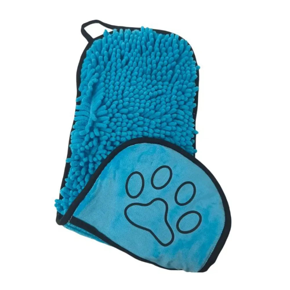 absorbent chenille pet bath towel – soft quick-dry dog & cat towel