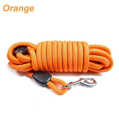 5m ~ 15m Heavy Duty Nylon Long Line Training Leash for Medium & Large Dogs