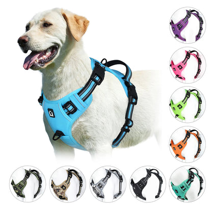 Adjustable No-Pull Dog Vest Harness with Padded, Easy Control Handle
