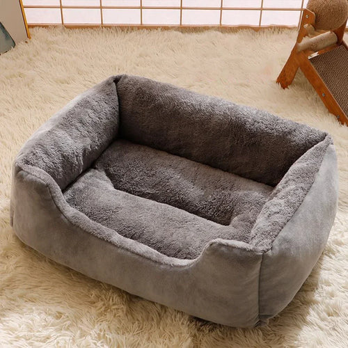 Cozy Plush Pet Bed for Cats & Dogs – Soft Breathable Basket