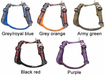 Padded Nylon Pet Harness Vest for Outdoor Walking, Running, Climbing