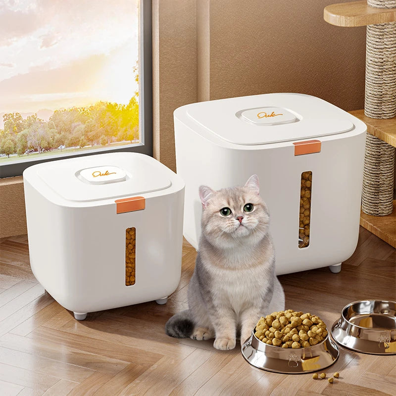 large pet food storage bucket – moisture-proof sealed container