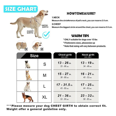 Adjustable No-Pull Dog Vest Harness with Padded, Easy Control Handle
