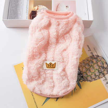 Warm Fleece Sweater for Cats & Small Dogs - Cozy Winter Sweatshirt