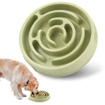 Maze Design Slow Feeder Dog Bowl – Anti-Gulping Feeding Dish