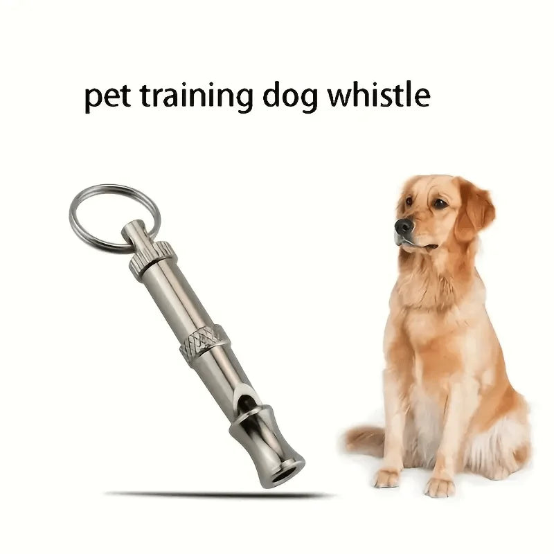 adjustable pitch dog whistle with keychain – training & recall