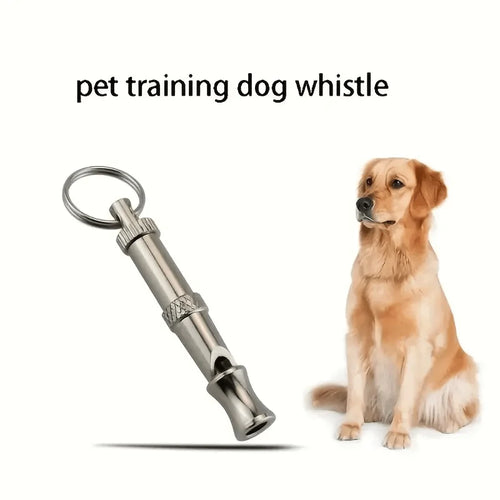 Adjustable Pitch Dog Whistle with Keychain – Training & Recall