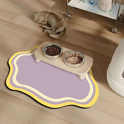 Non-Slip Absorbent Pet Feeding Mat – Quick-Dry Cat & Dog Placemat