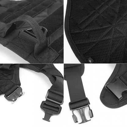 Tactical Dog Harness Set with MOLLE Pouches – Training Vest