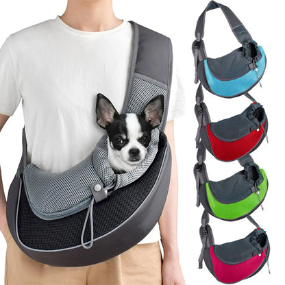 Breathable Mesh Sling Carrier Backpack for Small Cats & Dogs, Travel