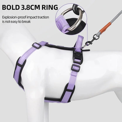 Adjustable Reflective Puppy Vest Harness with Easy Control Handle
