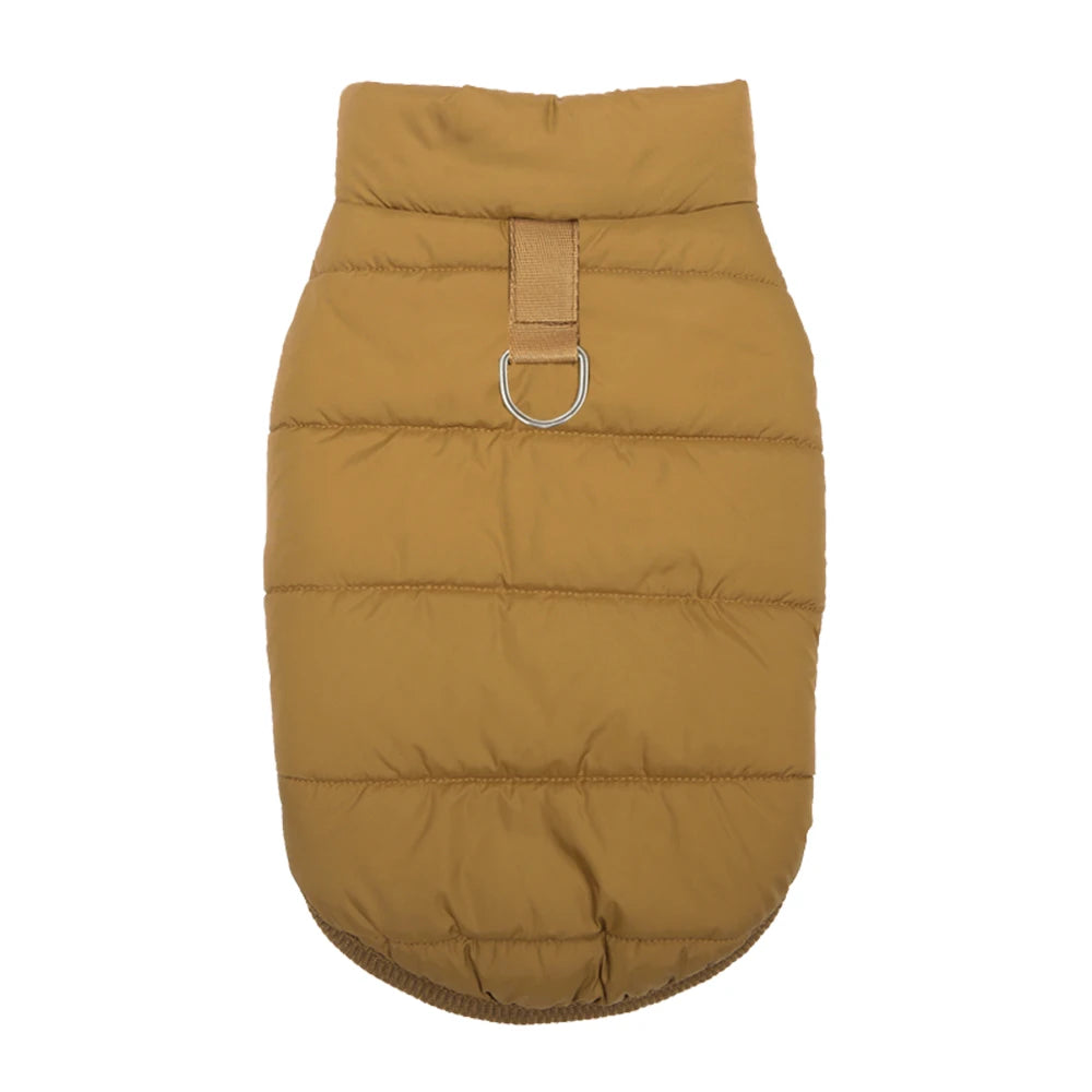 thick fleece striped winter coat for puppies and cats windproof