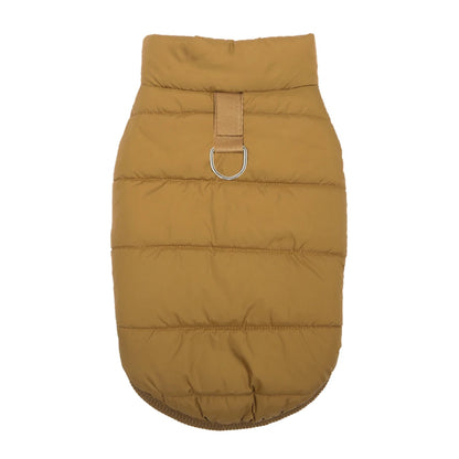 Thick Fleece Striped Winter Coat for Puppies and Cats Windproof