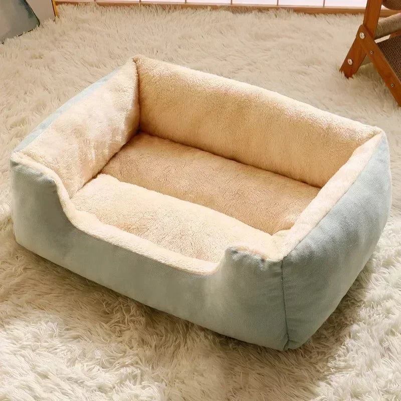 plush pet bed for cats & small dogs – soft breathable cushion