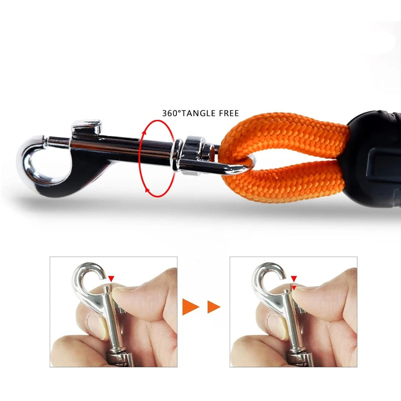 5m ~ 15m heavy duty nylon long line training leash for medium & large dogs