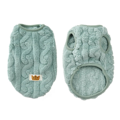 Warm Fleece Sweater for Cats & Small Dogs - Cozy Winter Sweatshirt