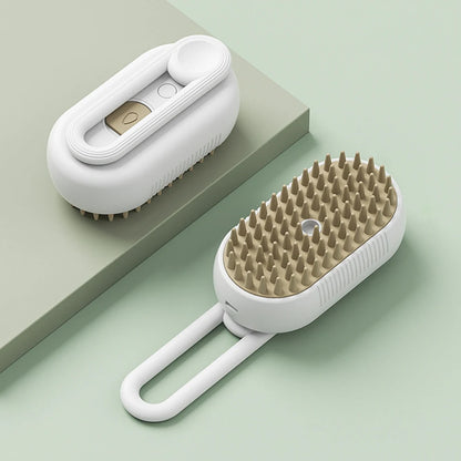 USB Rechargeable Pet Brush with Electric Water Spray – Comb