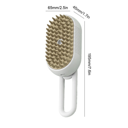 USB Rechargeable Pet Brush with Electric Water Spray – Comb