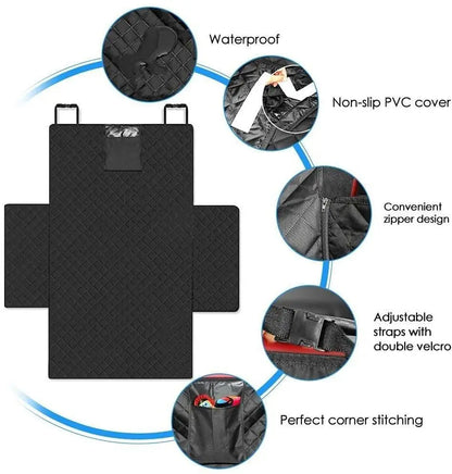Wear-Resistant Waterproof Dog Car Seat Cover for SUVs and Vehicles