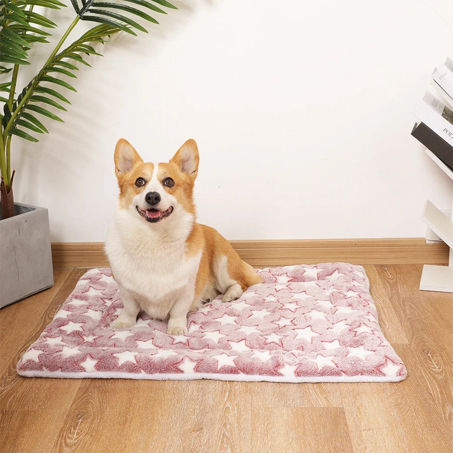 thickened dog bed mat warm machine washable blanket for puppies and cats