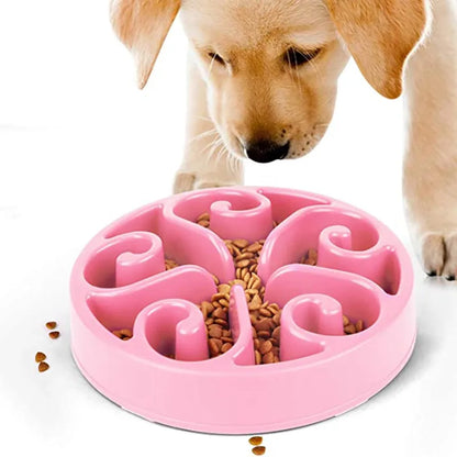 COOYOMOO Anti-Gulping Slow Feeder Dog Bowl – Fun Maze Design