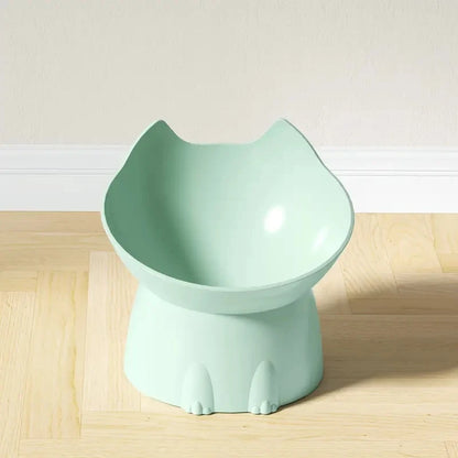 Whisker Ware Elevated Cat Bowl – Anti-Tip Raised Feeding Dish