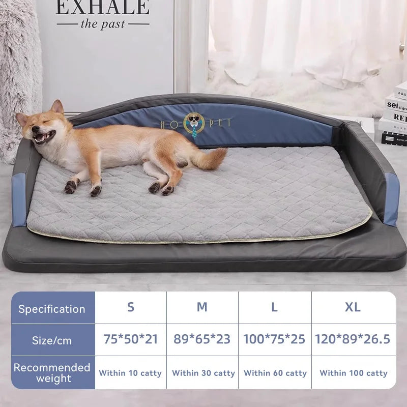 orthopedic dog bed for large dogs, washable foam sofa bed, waterproof